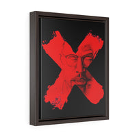 "X" - Vertical Framed Premium Gallery Wrap Canvas