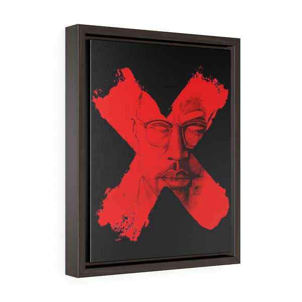 "X" - Vertical Framed Premium Gallery Wrap Canvas